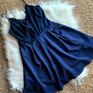 🆕 CHARLOTTE RUSSE Navy Mini Dress Size XL